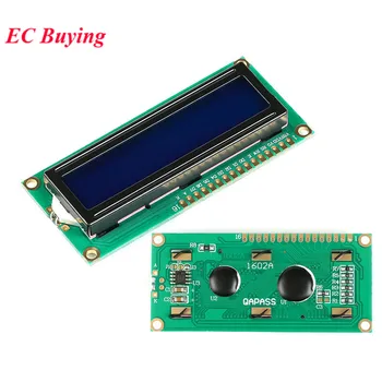 3.3 V LCD1602 צג LCD 1602 1602A מסך כחול לבן קוד Blacklight 16x2 אופי LED תצוגת LCD מודול QAPASS