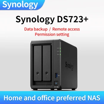 Synology DS723+ nas רשת זיכרון שרת בבית פרטי, ענן אישי, ענן אחסון 2-דיסק חריצי משותף דיסק בקופסה ללא דיסקים