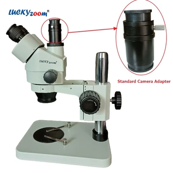 תקן Trinocular מיקרוסקופ מתאם מצלמה 1X C-הר מתאם עבור Trinocular Microscopio דיגיטלי CCD מצלמת USB לחבר את יציאת
