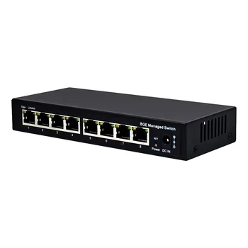 24V פסיבי פו 8 port 10/100/1000M האינטרנט הצליח להפוך מתג PoE תמיכה VLAN IGMP