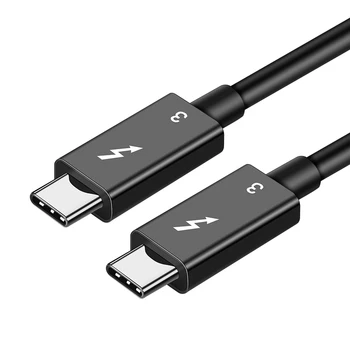 CableCreation ברק 3 כבלים 40Gbps תומך 5A/100W טעינה USB C ל-USB כבל C