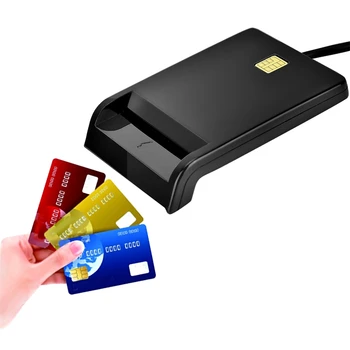 ה-Sim קורא כרטיס חכם כרטיס בנק IC/ID Emv Tf Mmc כרטיס הקוראים Usb-Ccid Iso 7816 קורא כרטיס חכם מתאם למחשב נייד