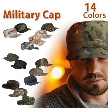 ספורט תחת כיפת השמיים צבא טקטי כובע צבאי סיור כובע בראונינג גברים כותנה הסוואה איירסופט פיינטבול כובעי טיולים ציד כובעים