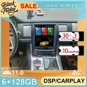 6+128GB אנדרואיד 11 טסלה סגנון עבור יגואר XF 2004 - 2015 GPS ניווט לרכב מולטימדיה, וידאו, סטריאו, נגן רדיו Carplay 2 DIN