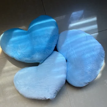 לב קטיפה כחול איסוף נוח אסתטי דקורטיבי כרית האהבה מתנה רכה שיק חם Cojines חג קישוט החדר
