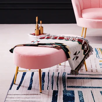 【מותאם אישית צבע】מודרני ספה הדום הרהיטים בסלון אור יוקרה ספה צואה העות ' מאנית שרפרף