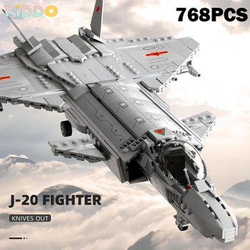 598Pcs צבאי אבני הבניין J-20 SU-35, לוחם הגלשן מטוס להגדיר מודל הנשק לבנים צעצועים חינוכיים עבור ילד ערכת מתנות