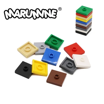 Marumine צלחת 2x2 עם 1 ידית 60PCS להרכיב בנייה MOC לבנים חלקים תואם עם 87580 DIY אבני הבניין צעצועים
