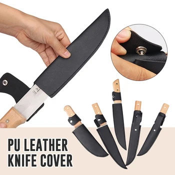 חיצוני/סכין מטבח נדן עור סכין כיסוי מגן W/המותניים חגורה פירות סכין כיסוי מגן עבור 18-21.5 ס 