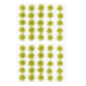 דשא מלאכותי אשכולות חול שולחן קישוט עיצוב סימולציה נוף מיניאטורי דגם