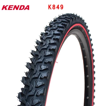Kenda אופני הרים צמיג k849 אופניים אביזרים 26 24 אינץ 24 * 1.95 26 * 1.95 2.1 שחור צמיג הקו האדום הצלב מעובה צמיג
