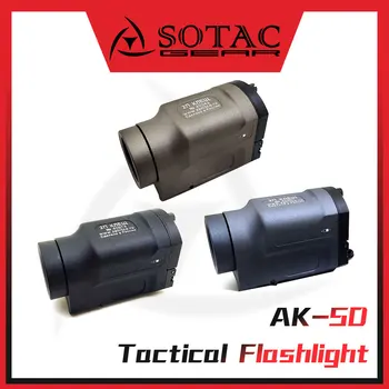 SOTAC טקטי AK-SD אור לבן GEN 2 נשק פנס צד מתאים 20mm Picatinny Rail עם החלפה מרחוק