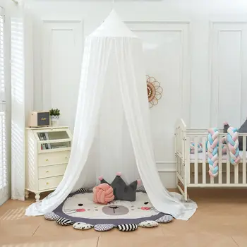 ילדים כילה נגד יתושים מיטת תינוק כיפת האוהל סוכך ילדה נסיכה חדר מיטה השמיים קישוט תלוי המיטה חופה וילון לשחק האוהל