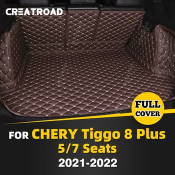 אוטומטי מלא כיסוי תא המטען מחצלת על Chery Tiggo 8 פלוס 5/7-מושב 2021 2022 רכב אתחול לכסות את משטח המטען הפנימי מגן אביזרים