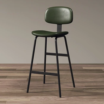 מתכת נורדי כסא בר מודרני גבוה שחור רגליים דלפק הקבלה כסאות אוכל מינימליסטי טרקלין Taburetes האלטים רהיטים