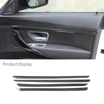 2013-2018 ב. מ. וו סדרה 3 GT F34 אמיתי סיבי פחמן דלת המכונית רצועות לקצץ אוטומטי עיצוב פנים הגנה אביזרים