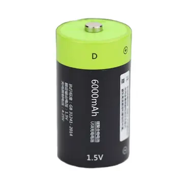 1pcs/lot ZNTER 6000mAh 1.5 V סוללה נטענת USB מיקרו סוללות גודל D שאיבת שומן LR20 סוללה עבור RC מצלמה 