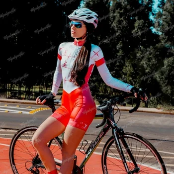 נקבה טריאתלון Coverall Macaquinho סרבל ברזיל אופניים ג ' רזי לבוש חליפה בקיץ רכיבה Skinsuit MTB יוקרתי Ciclismo 2022