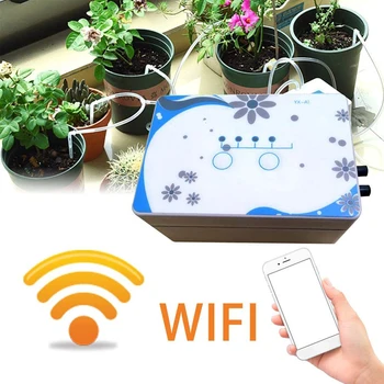 טלפון נייד WIFI השקיה אוטומטית מכשיר שליטה מרחוק צמחים בגינה utomatic מערכת השקיה בטפטוף משאבת מים טיימר כלי