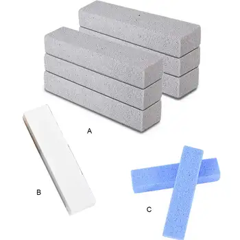 6 חתיכות טואלט ניקוי אבן מקל מסיר קרצוף לשימוש חוזר Scrubber