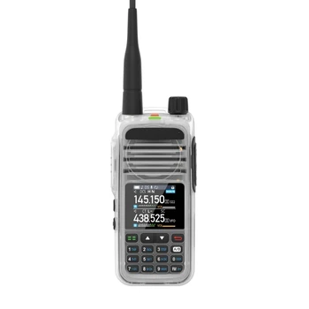 5W עמיד למים ווקי טוקי צבע תצוגה VHF UHF טווחים ארוכים רדיו דו-כיוונית R2LB