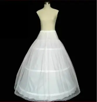 קו A-3 חישוק חתונת כלה שמלת Underskirt חצאית תחתונית להחליק 2024