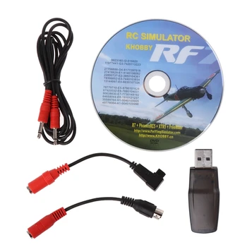 RC USB Flight Simulator עבור W/FMS כבל להגדיר עבור ה-G7 פיניקס 5.0 Aerofly על xtr VRC FPV RC FPV משדר