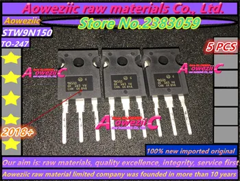 Aoweziic 2018+ 100%חדשים מיובאים המקורי STW9N150 W9N150 9N150 ל 247 MOSFET 9A 1500V