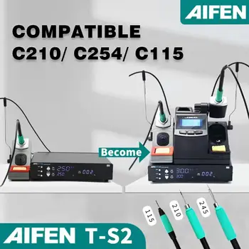 AIFEN-T-S2,JBC בתחנת דה soudage électronique,הרחבת התיבה,לחץ פעמיים עמדת הלחמה,pointes דה פר א-סאדר C210/C245/C115