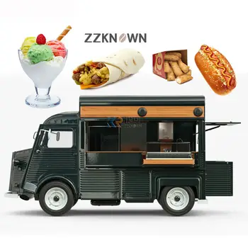רב תכליתיים משאית אוכל עם מטבח מלא, ציוד מותאם אישית פיצה המבורגר חשמלי קפה עגלת מזון קרוואנים למכירה
