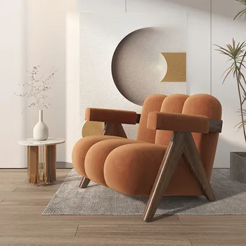 הסלון זרוע הספה כיסאות יוקרה רך פנאי עיצוב הבית כיסאות נוח מרגיע לקרוא עצלן Sillones ריהוט ביתי