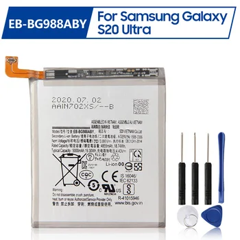 החלפת סוללה EB-BG988ABY עבור Samsung Samsung Galaxy S20 אולטרה S20 U S20Ultra סוללה נטענת 4500mAh