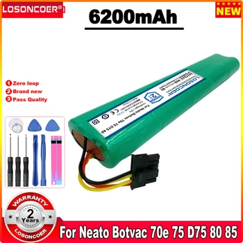 LOSONCOER 6200mAh Li-ion 12V סוללה עבור נייטו Botvac 70e 75 D75 80 85 D80 D85 שואב אבק