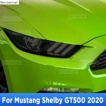 עבור מוסטנג שלבי GT500 2020 המכונית חיצוני פנס Anti-scratch בחזית המנורה גוון TPU סרט מגן מכסה תיקון אביזרים
