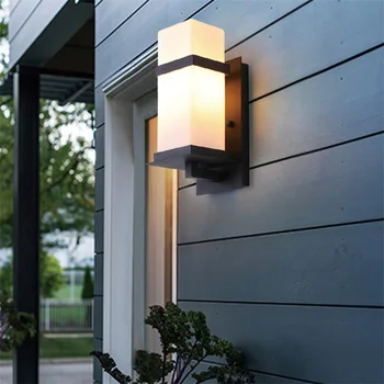 קיר חיצוני מנורת פמוטים קלאסיים אור אטימות IP65 LED הביתה מרפסת וילה