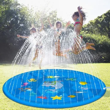 מים Splash משחק מזרן מתנפח ריסוס מים כרית קיץ לילדים לשחק מים שטיח הדשא משחקים פד ממטרה משחקים צעצועים