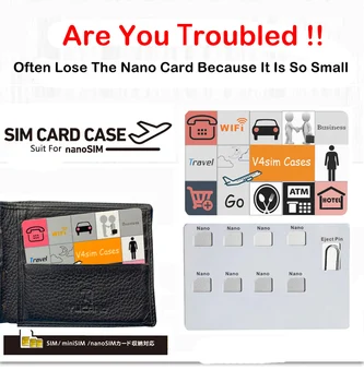 נייד ה-SIM מיקרו Pin של כרטיס ה SIM-תיבת אחסון אפל סמסונג 56 הטלפון לזיכרון כרטיס ה SIM-תיבת אחסון תיק מגן
