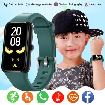 סיליקון שעון חכם או צמיד לילדים ילדים Smartwatch ספורט כושר גשש שעונים בנים בנות עמיד למים ילד חכם-שעון