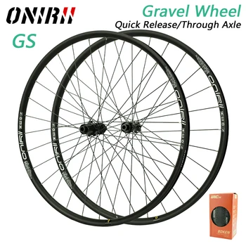 ONIRII 700C חצץ אופניים קרוס קאנטרי גלגל להגדיר כל שטח דיסק בלם גלגל האולטרה סגסוגת אלומיניום GS גלגל חדש