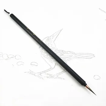 ציור סיני עט קליגרפיה היקר ארנב שיער מוקפד ציור בצבעי מים מכחול דק קליגרפיה כותב מיברשת