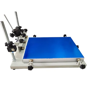 צבע יחיד ידנית מסך שטוח מכונת הדפסה (45cmx60cm) צלחת אלומיניום באיכות גבוהה