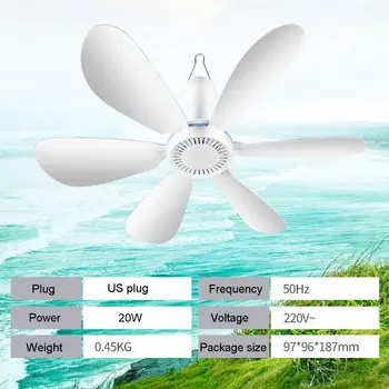 220v סופר שקט מאווררי תקרה מגניב כילה נגד יתושים מאוורר חשמלי גדול הרוח תלוי מאוורר נייד Mini הרוח משק הבית.