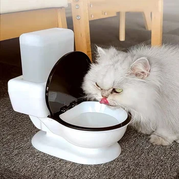 מצחיק חתול מחמד טואלט מתקן המים כלבלב טדי אוטומטית את זרימת מנותק מים החפץ חתול waterer accessoires מחמד המוצר