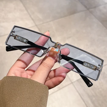 KAMMPT בציר אחד-חתיכת מלבן משקפי שמש גברים נשים 2022 אופנתי אופנה גווני שמש יוקרה מעצב מותג משקפי UV400