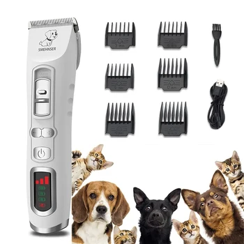 מקצוע כלב חתול גוזם שיער חיית המחמד קליפר Epilator רעש נמוך אלחוטי חשמלי טיפוח גוזם לכלבים מסיר שיער פופולרי