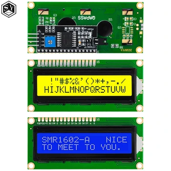 LCD1602+I2C LCD 1602 מודול כחול/ירוק מסך PCF8574 IIC/I2C LCD1602 מתאם צלחת