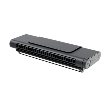 משרד USB נייד בשלכת טעינה מאוורר חזק תלוי מסך מאוורר (שחור,1 סט)