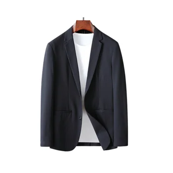 M-קטן החליפה הגברית מעיל חתונה לבוש רשמי high-end חוש עיצוב שחור מזדמן חופשי חליפה