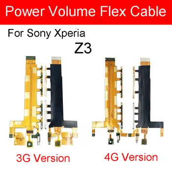 עבור Sony Xperia Z3 D6653 D6603 D6643 3G 4G/ביטול כוח כפתור עוצמת הקול להגמיש כבלים עם מיקרופון ויברטור