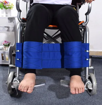 גלגלים הדום החלקה מתכוונן הרגל רצועת ריסון חגורת בטיחות בחולים קשישים גלגלים הגפיים קבוע החגורה סד תמיכה
